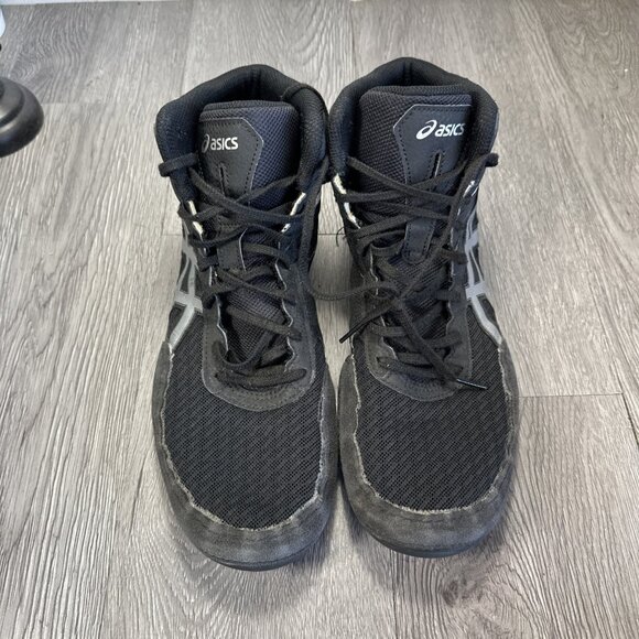 Asics Matflex 6 Wrestling Shoes Men\'s Size 12 Black White Freek Rulings Lot